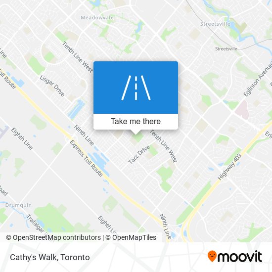 Cathy's Walk map