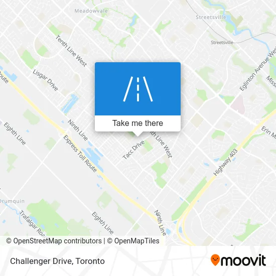 Challenger Drive map