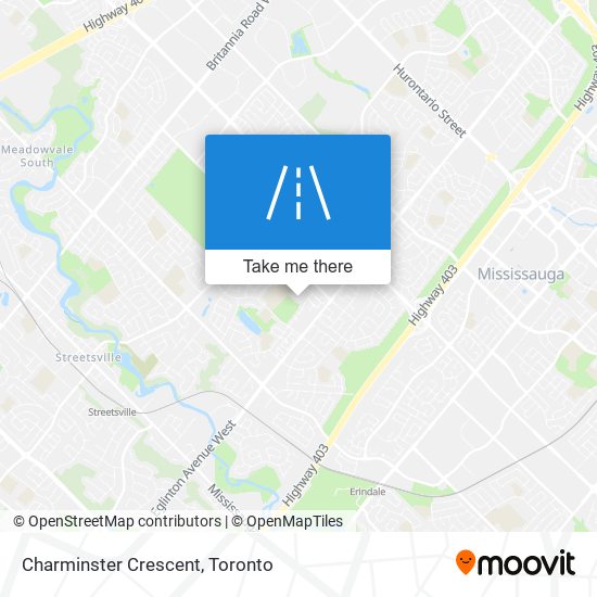 Charminster Crescent map