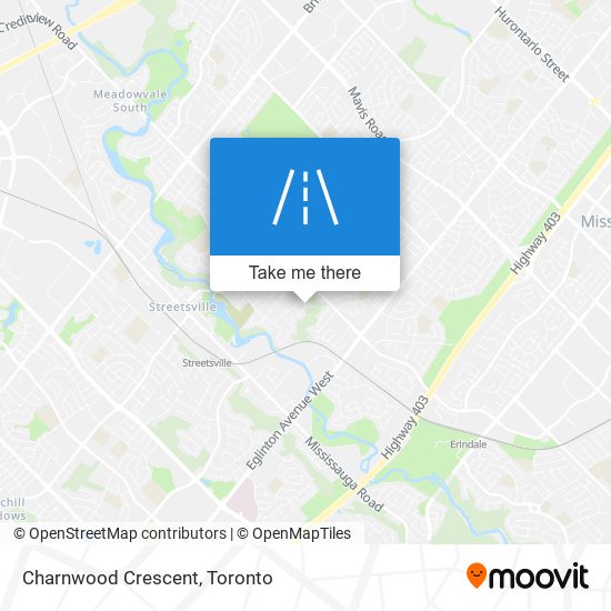 Charnwood Crescent map