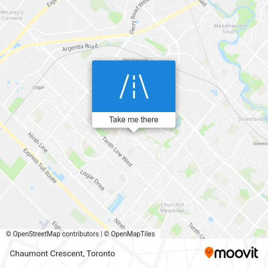 Chaumont Crescent map