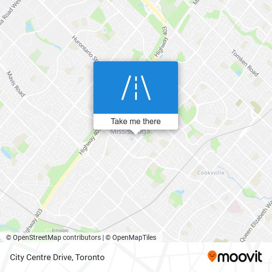 City Centre Drive map