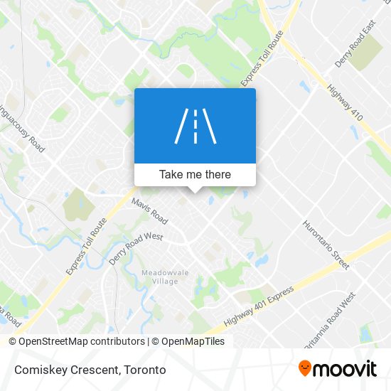 Comiskey Crescent map