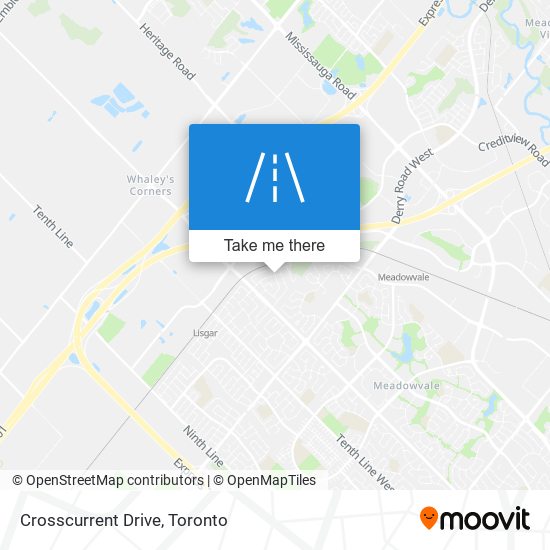 Crosscurrent Drive map