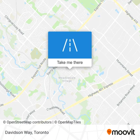 Davidson Way map