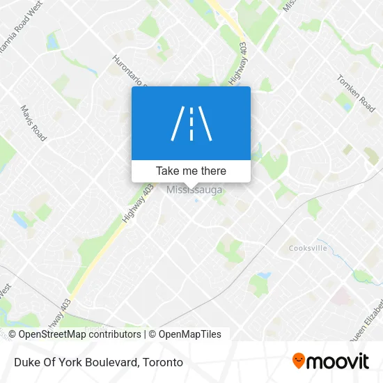 Duke Of York Boulevard map