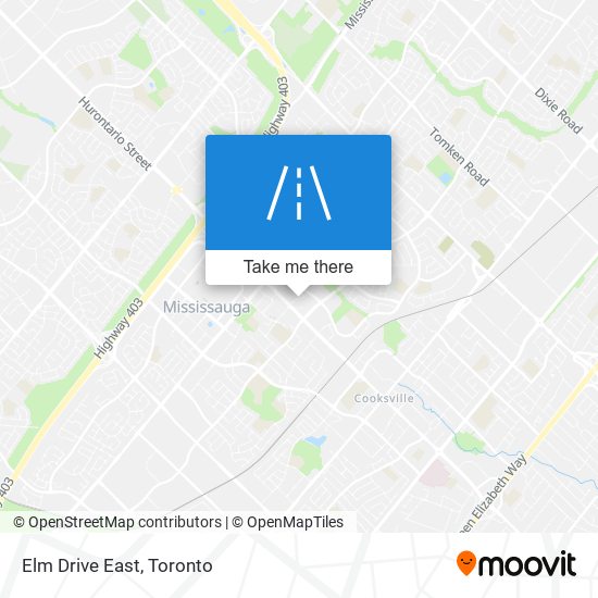 Elm Drive East map