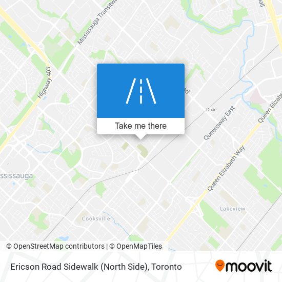 Ericson Road Sidewalk (North Side) map