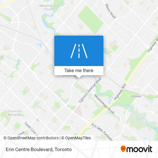 Erin Centre Boulevard plan