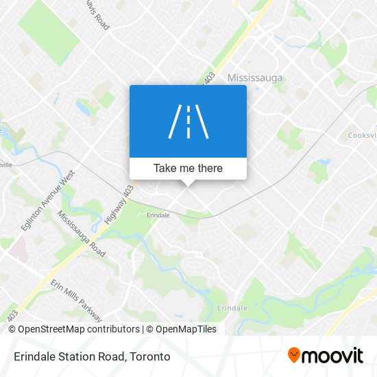 Erindale Station Road map