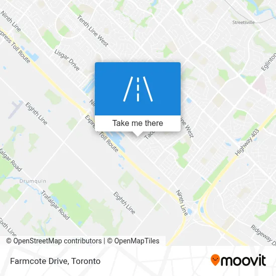 Farmcote Drive map
