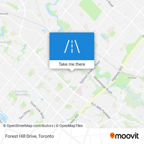 Forest Hill Drive map