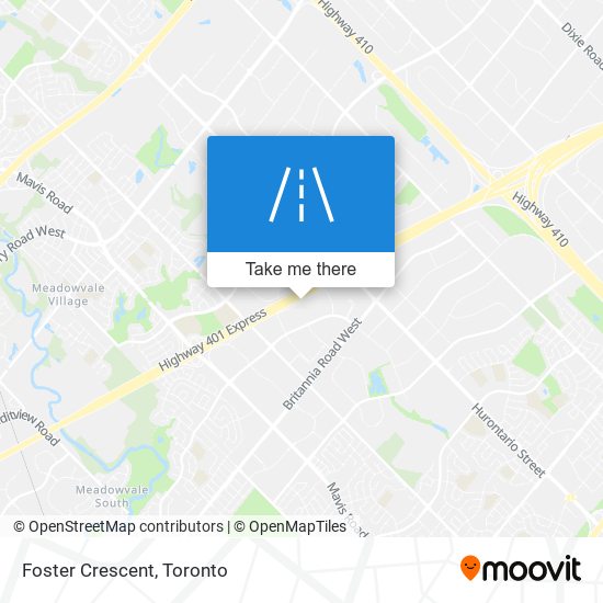 Foster Crescent map