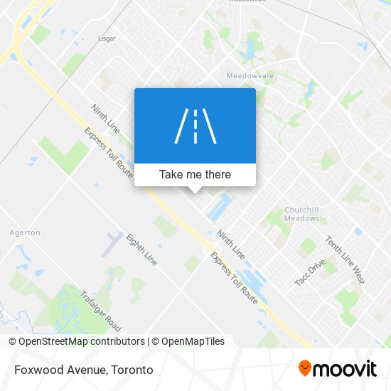 Foxwood Avenue map