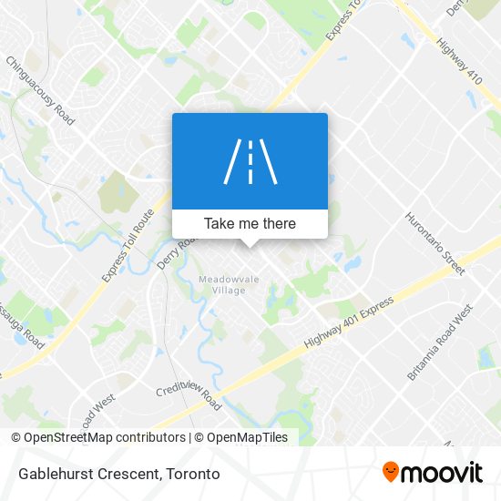 Gablehurst Crescent map