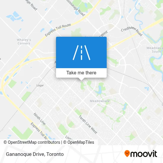 Gananoque Drive map