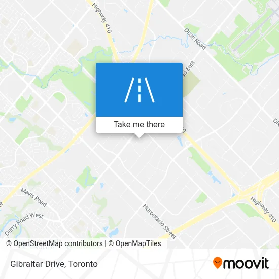 Gibraltar Drive map