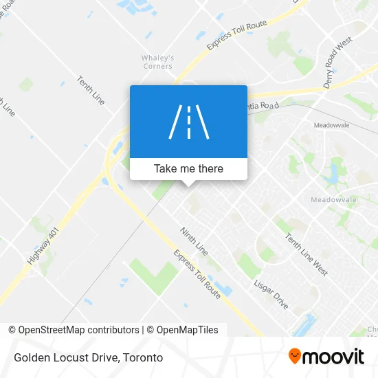 Golden Locust Drive map