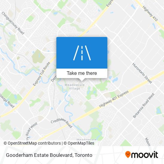 Gooderham Estate Boulevard map