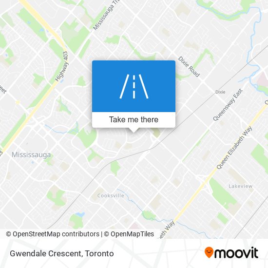 Gwendale Crescent map