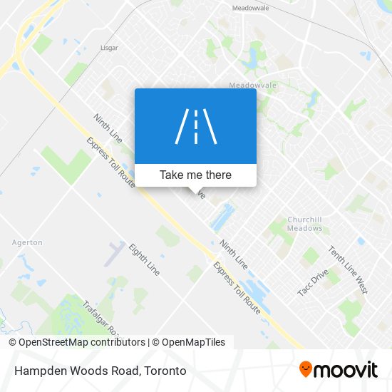 Hampden Woods Road map