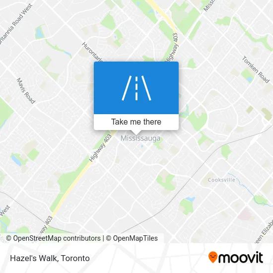 Hazel's Walk map