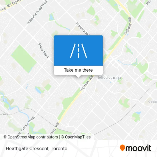 Heathgate Crescent map