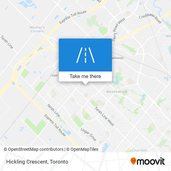 Hickling Crescent map