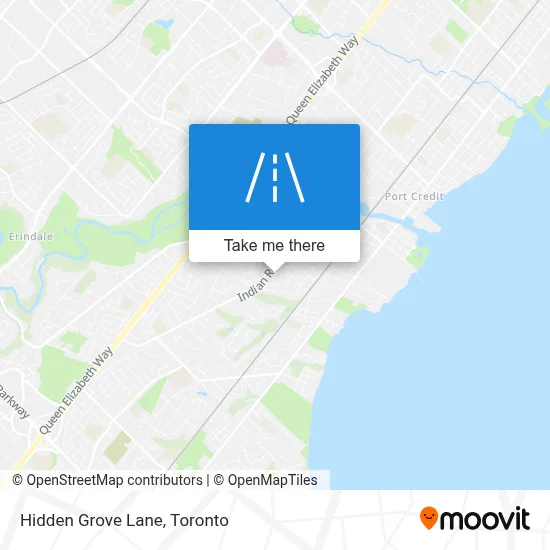 Hidden Grove Lane map