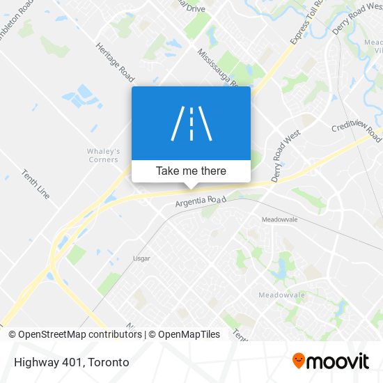 Highway 401 map