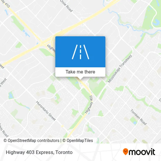 Highway 403 Express map