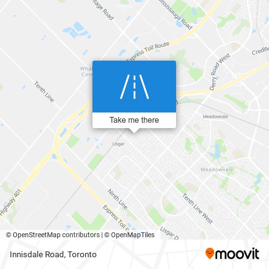 Innisdale Road map