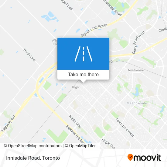 Innisdale Road map