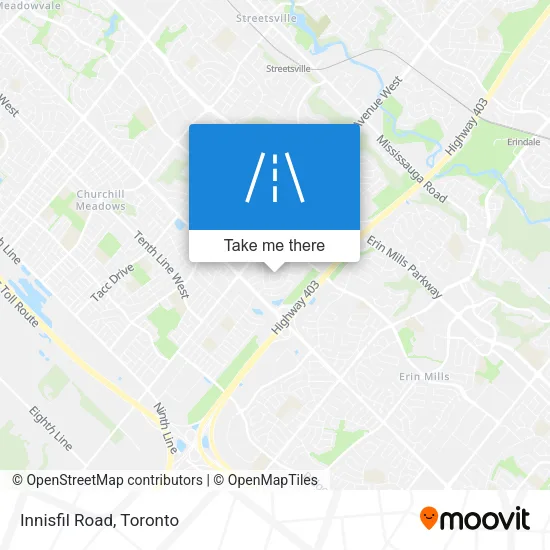 Innisfil Road map