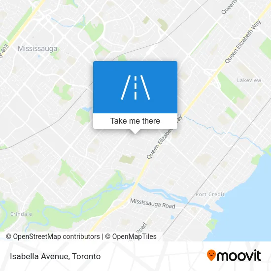 Isabella Avenue map