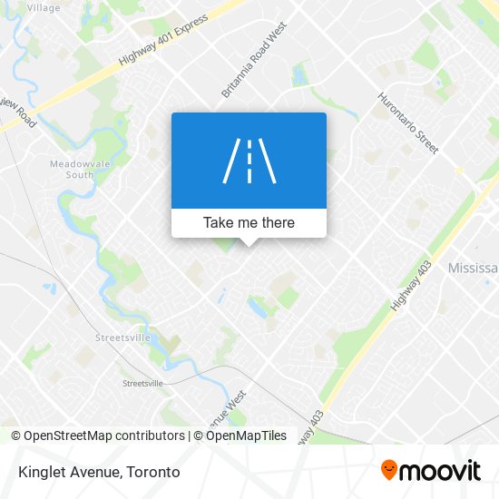 Kinglet Avenue map