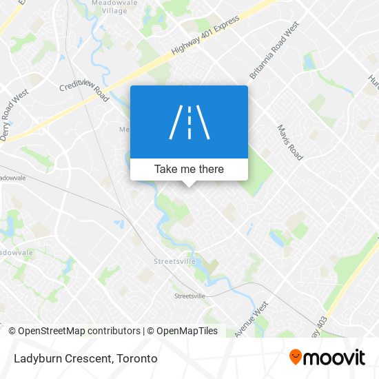 Ladyburn Crescent map