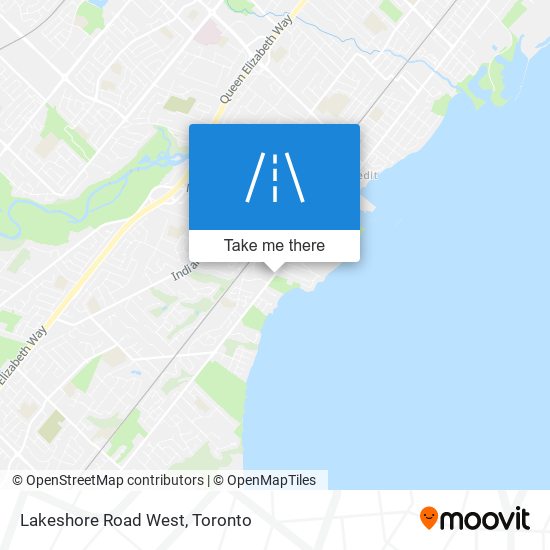 Lakeshore Road West map