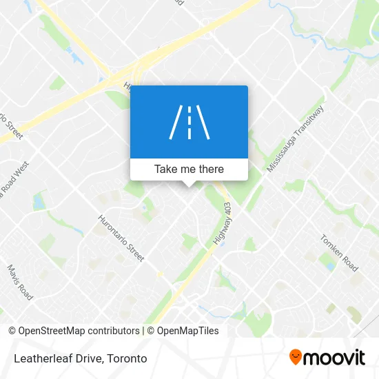 Leatherleaf Drive map
