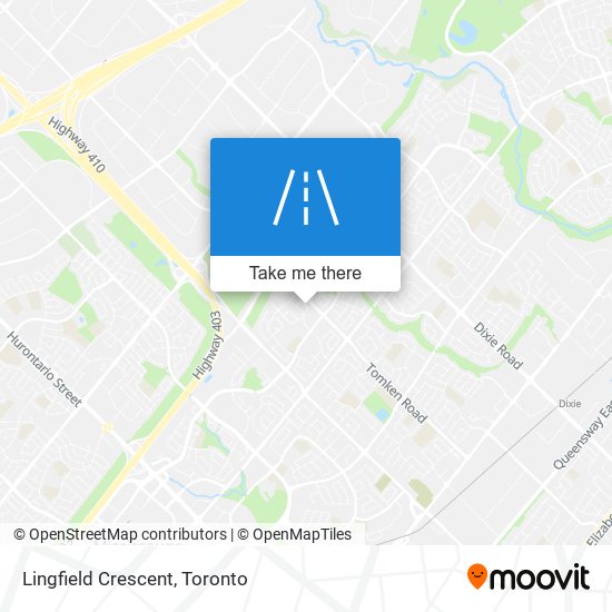 Lingfield Crescent map