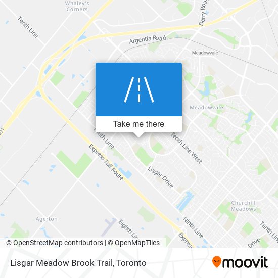 Lisgar Meadow Brook Trail map