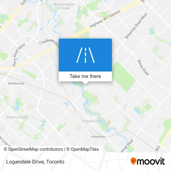 Logandale Drive map