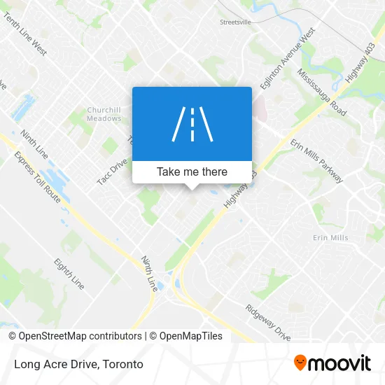 Long Acre Drive map