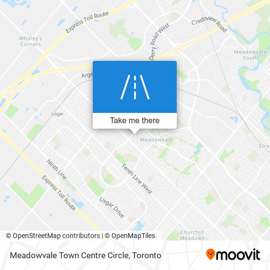 Meadowvale Town Centre Circle map