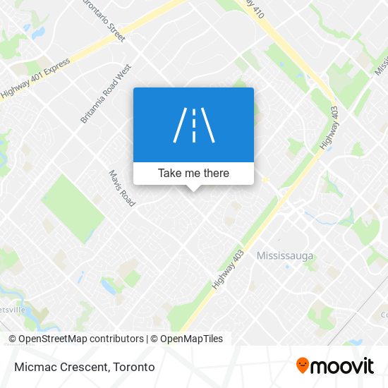 Micmac Crescent map