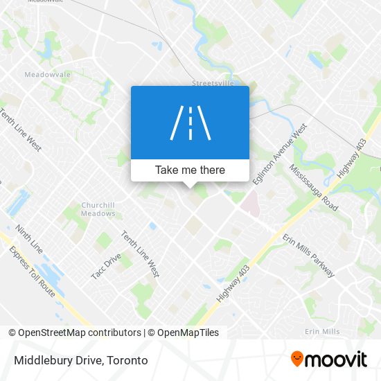 Middlebury Drive map