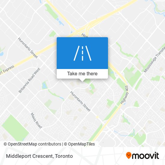 Middleport Crescent map