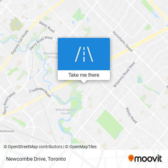 Newcombe Drive map