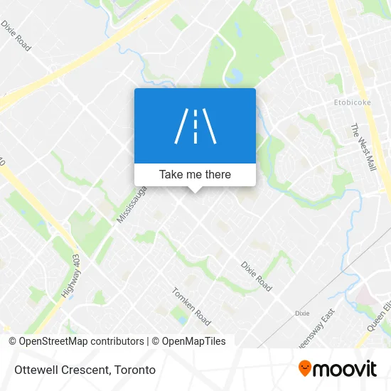 Ottewell Crescent map