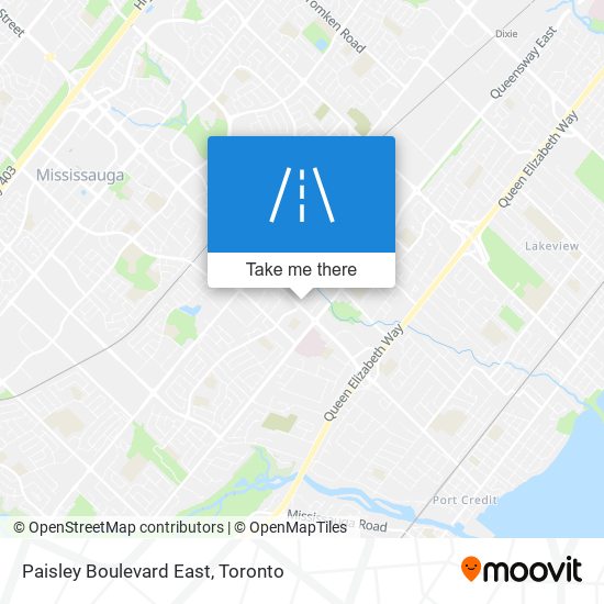 Paisley Boulevard East map